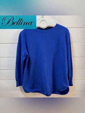 BELLINA Blue Soft Knit Sweater – Estimated L/XL